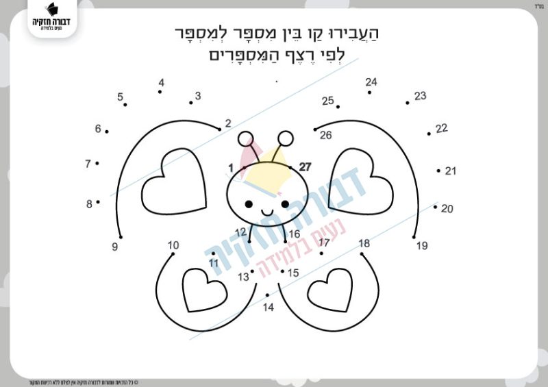 רצף מספרים פרפר