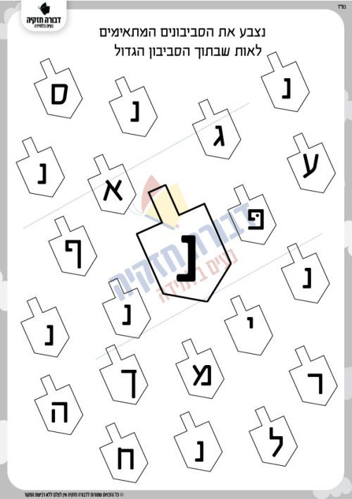 זיהוי האות נ' בסביבונים - דבורה חזקיה
