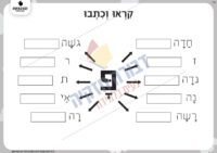דף משימה חווייתי ללימוד  האות  פ' ותנועת הקמץ