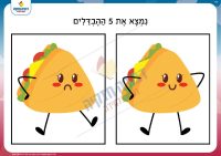 מצא את ההבדלים- טוסטים