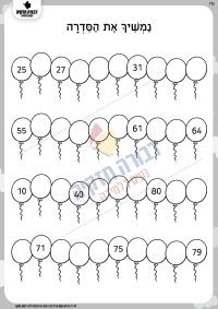 סדרות מספרים בלוח המאה