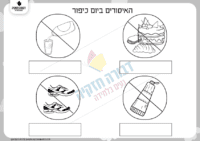 דף עבודה- האיסורים ביום כיפור