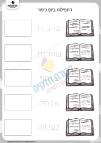 תפילות יום כיפור