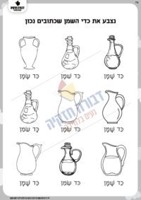 קריאת מילות תפל- כד שמן