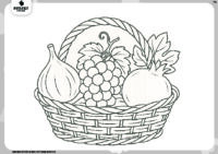 דף צביעה- סל ביכורים